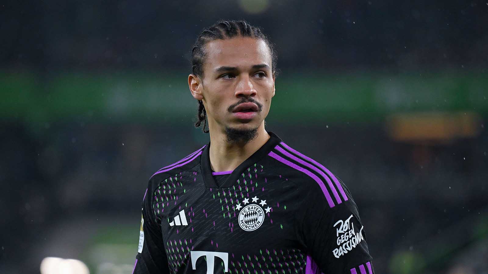 Leroy Sane in action for Bayern Munich