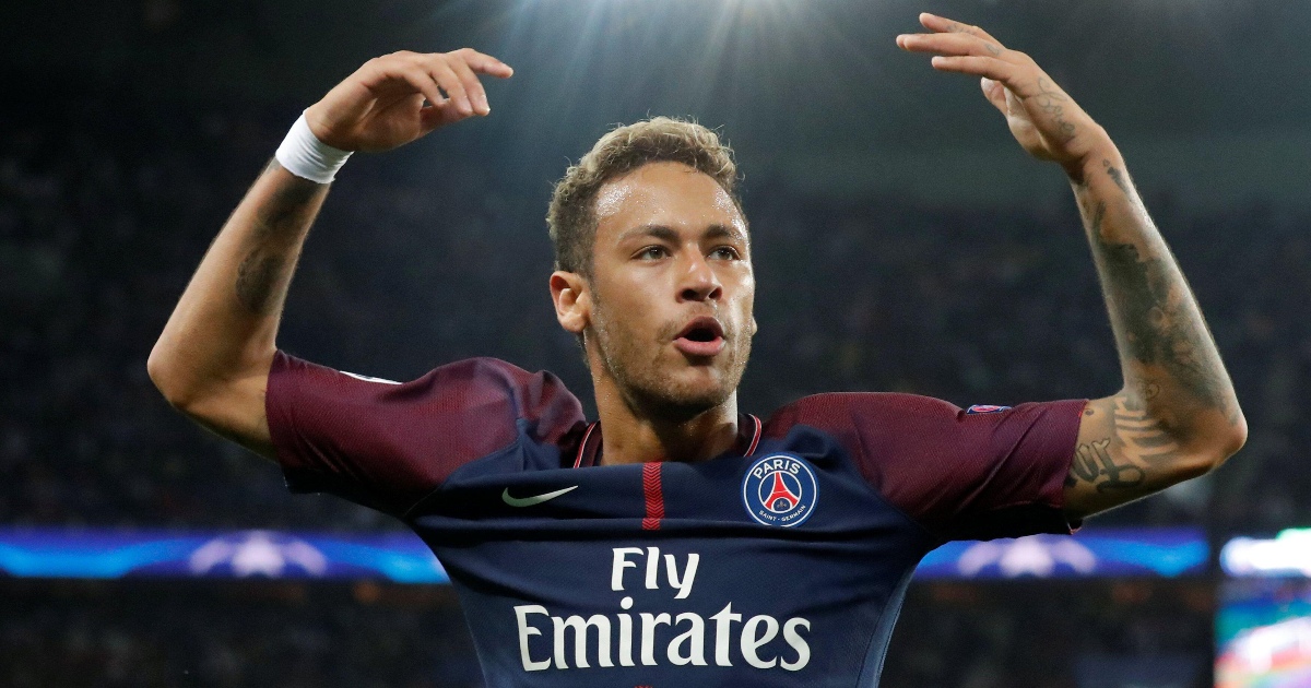 PSG's Neymar reacts, Paris St Germain vs Bayern Munich - Parc des Princes, Paris, France - September 27, 2017