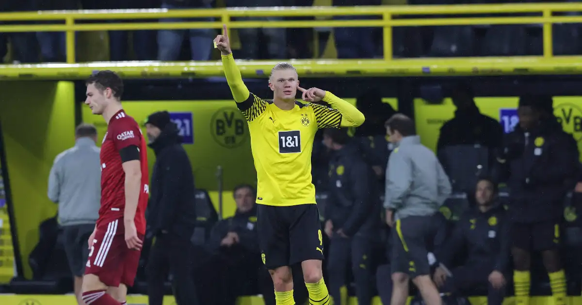 Erling Haaland curled in a beautiful goal for Borussia Dortmund during the Bundesliga Der Klassiker with Bayern Munich, which the Bavarian side eventually won 3-2.