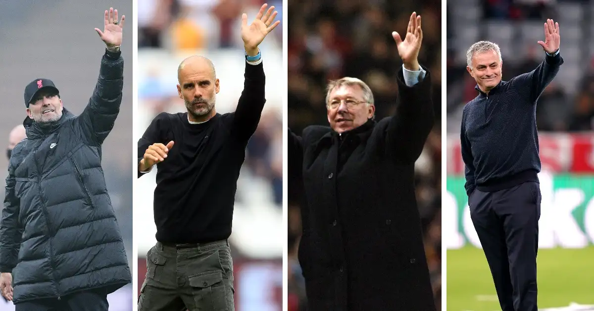 Can you name these 20 legendary managers’ most-used players?