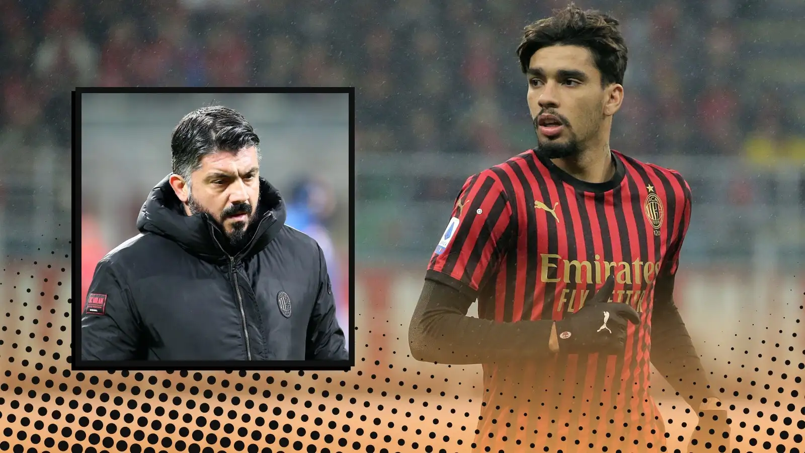 Gennaro Gattuso and Lucas Paqueta.