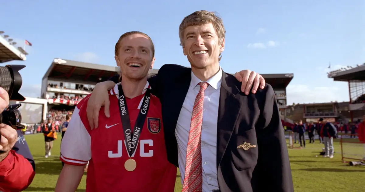 Emmanuel Petit and Arsene Wenger