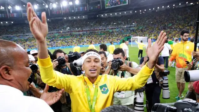 Neymar won his gold medal in the 2016 Games.