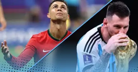 Comparing Lionel Messi & Cristiano Ronaldo’s wildly different records over the last three major international tournaments